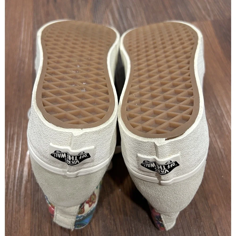 Vans Sk8-Hi Tapered‎ Paisley Bloom Turtledove Platform Womens 6.5 Hipster Boho